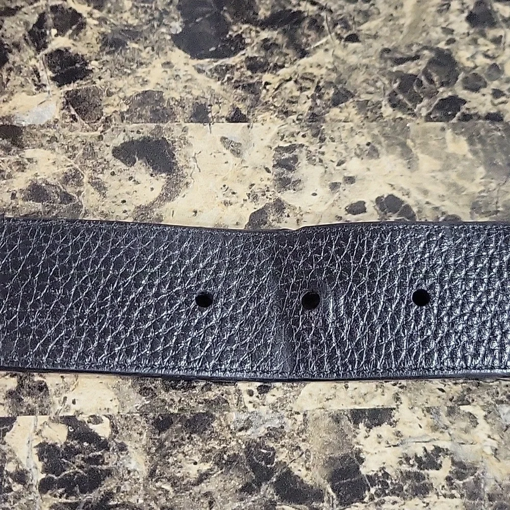 Coach Reversible Black/Brown Leather Belt with Silver Buckle